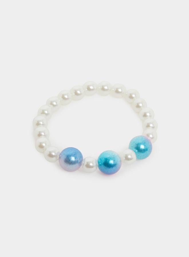 Styli Girls Pearl And Seashell Necklace With Bracelet Jewelry Set - Image 3